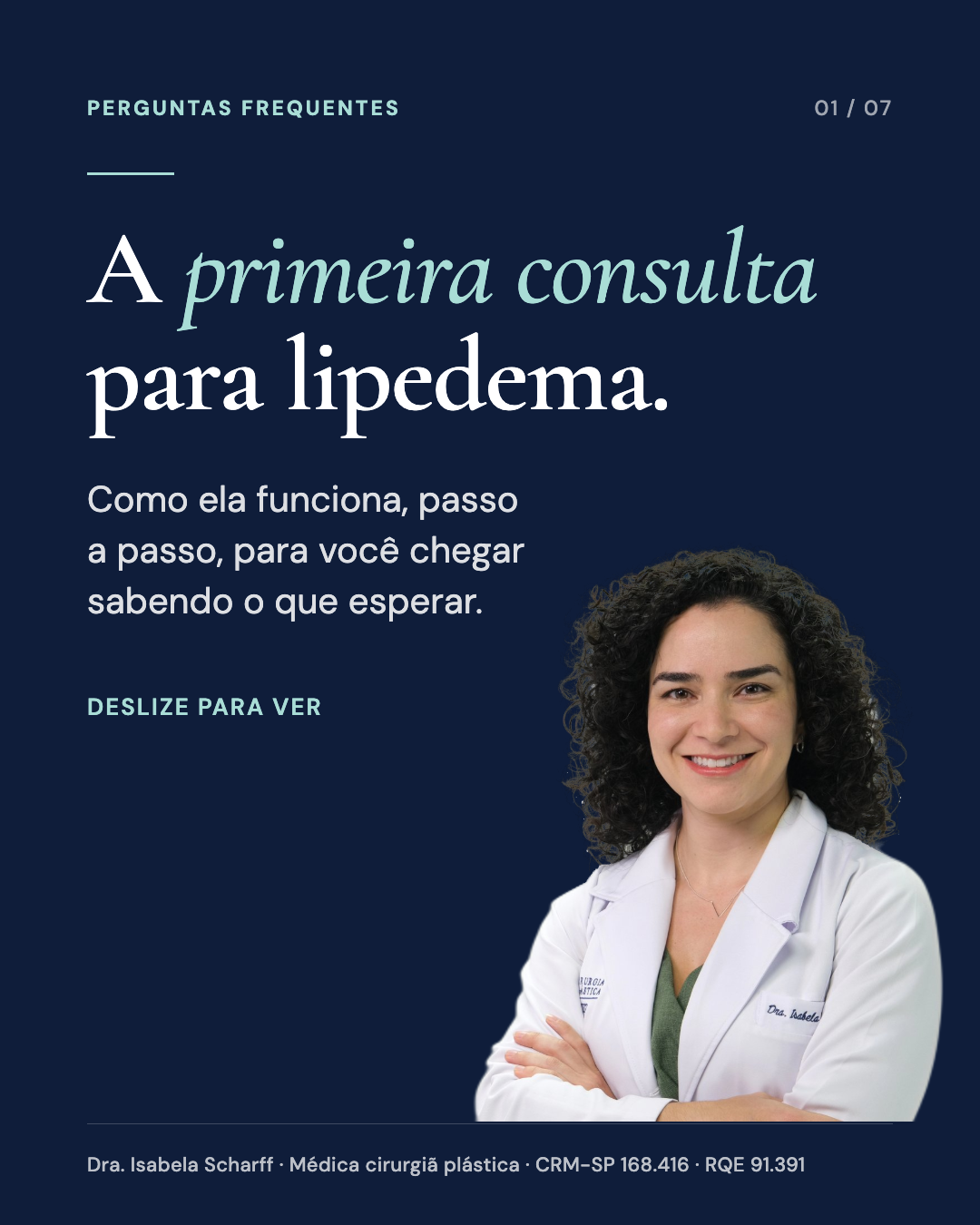 Capa do carrossel sobre a primeira consulta